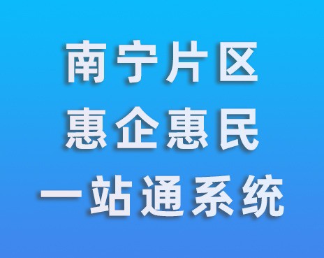 南宁市惠企惠民一站通